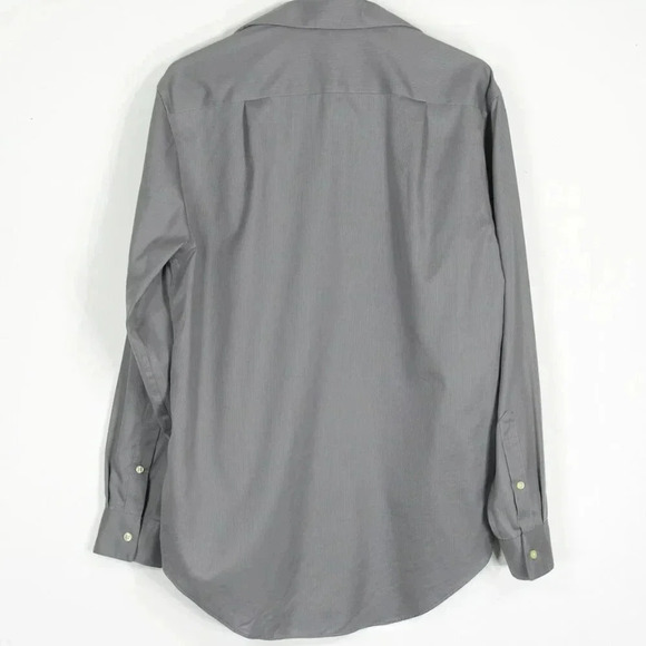 Calvin Klein 80s Two Ply Men's Slim-Fit Non-Iron Striped Long Sleeve - Picture 4 of 4